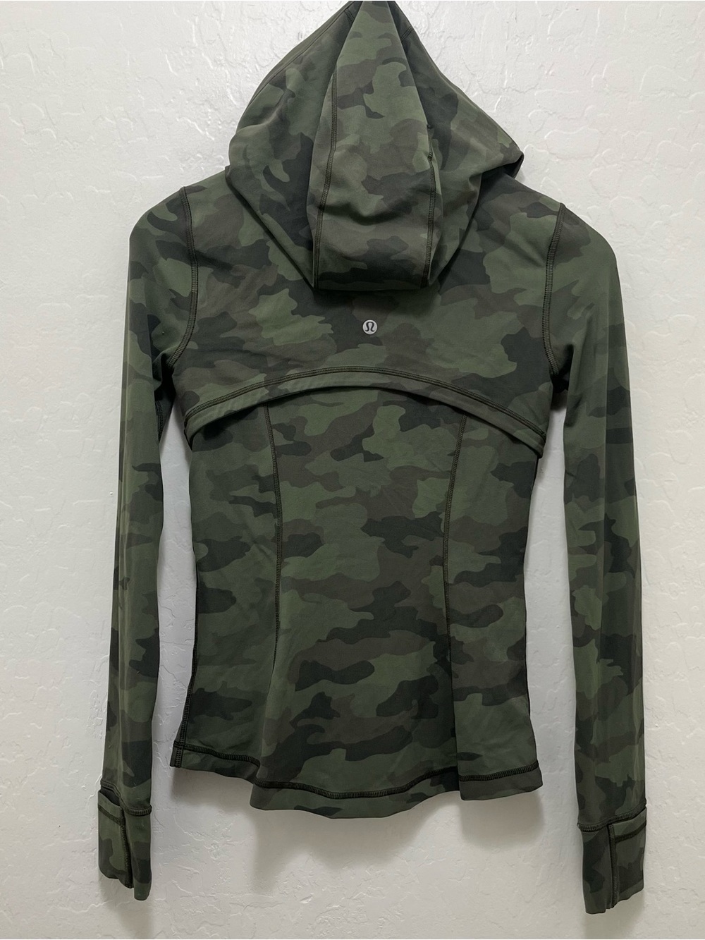 Lululemon Hooded Define Jacket Size 4 Camo Green - Picture 2 of 9